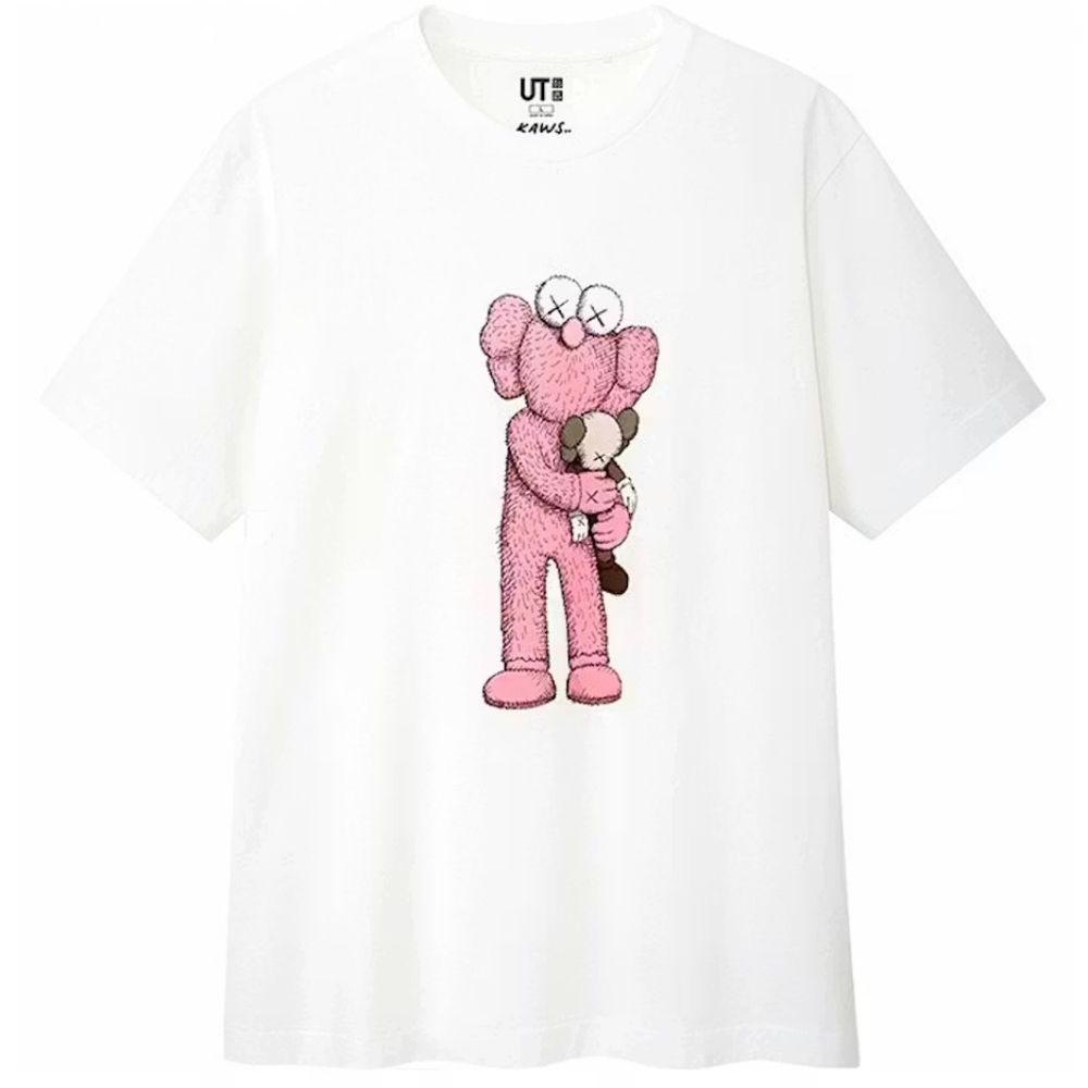 KAWS x Uniqlo Pink BFF Limited Edition Tee